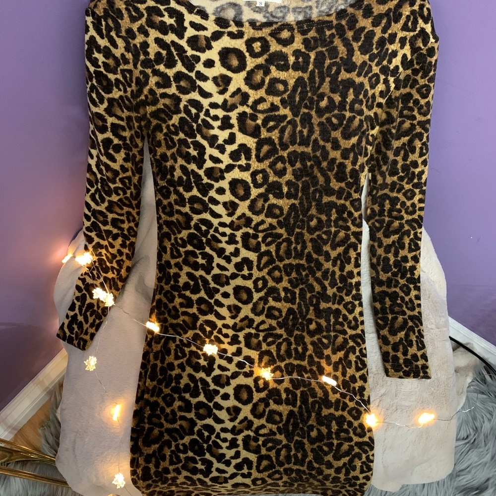 Cheetah Mini Dress - Picture 2 of 3